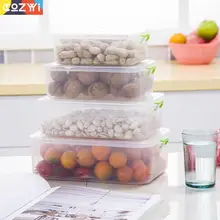 4 шт. костюмы контейнер для хранения продуктов, кухонные коробки для хранения продуктов, экологически чистый холодильник, контейнер для сохранения свежести