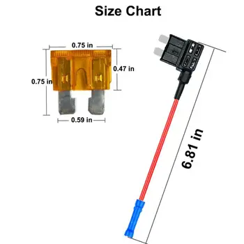 

TAP Fuse Holder Adapter Standard Accessory Replacement Universal 12/24v