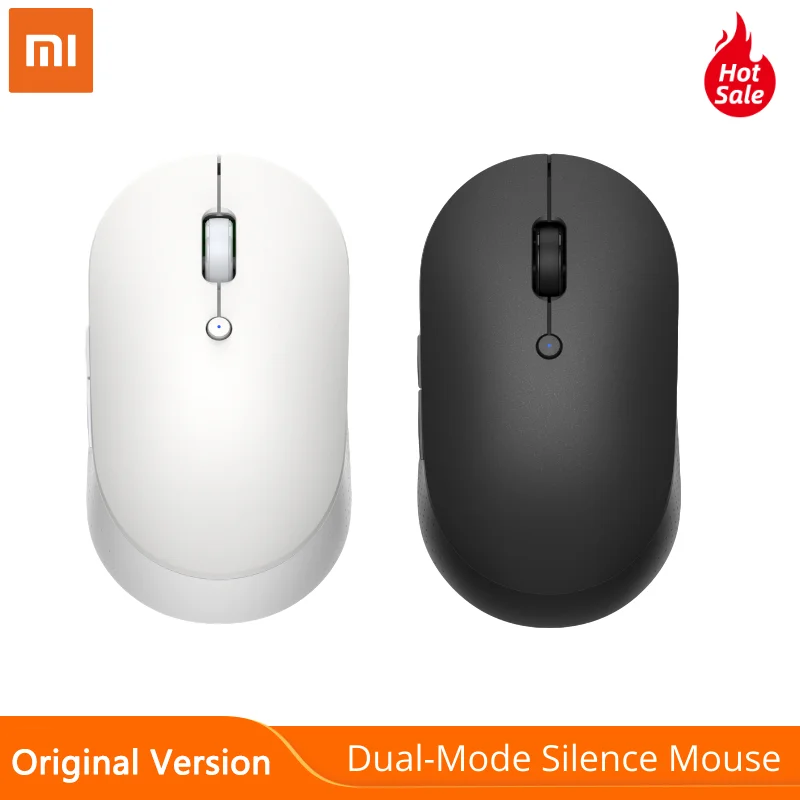 Оригинальная беспроводная мышь Xiaomi с двойным режимом бесшумная эргономичная