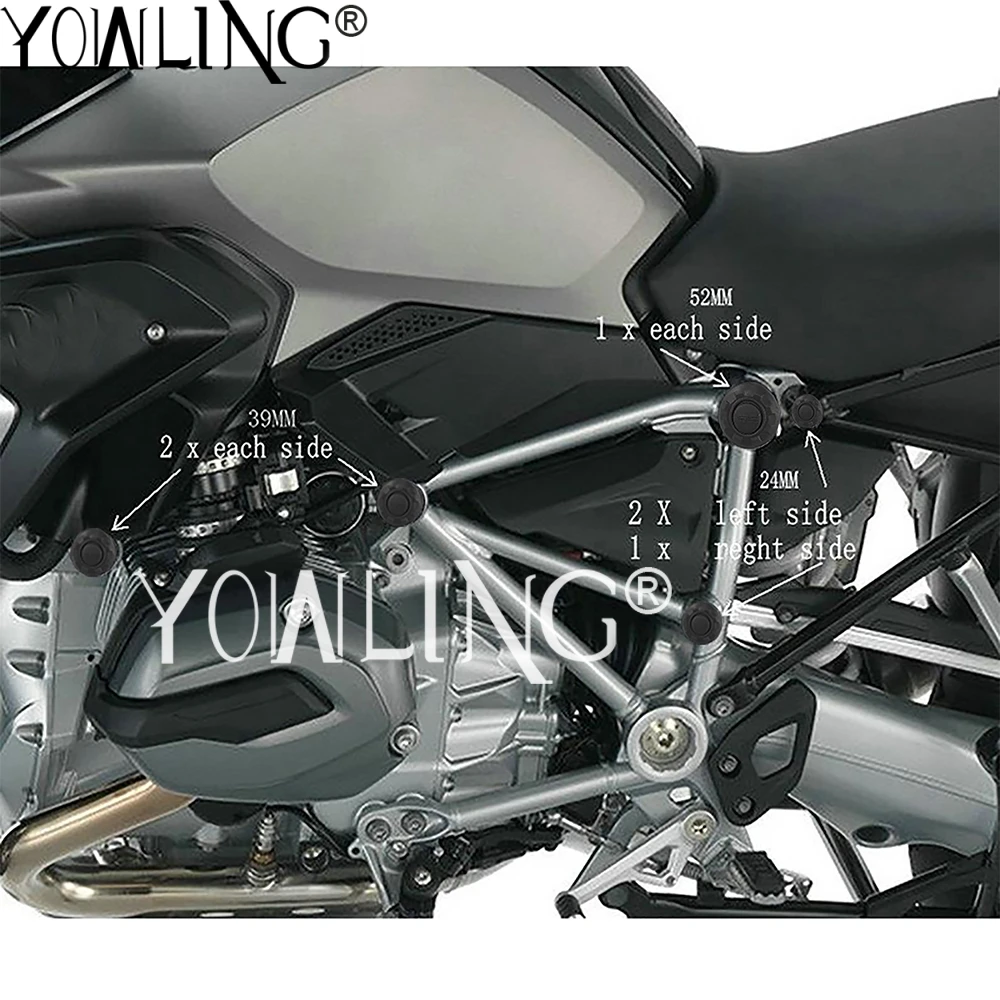 For BMW R1200 R1250 GS R 1200 1250 GS R1250GS R1200GS LC ADVENTURE Motorcycle Accessories Decorative Frame Hole Cover Caps Plug