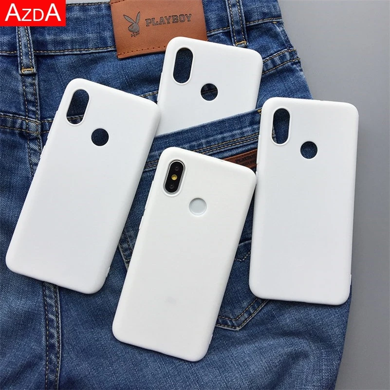 Белый матовый ТПУ силиконовый Fundas для Xiaomi редми Примечание 7 5 6 8 9 Pro 8Т 4X 5A 4A Плюс 7А