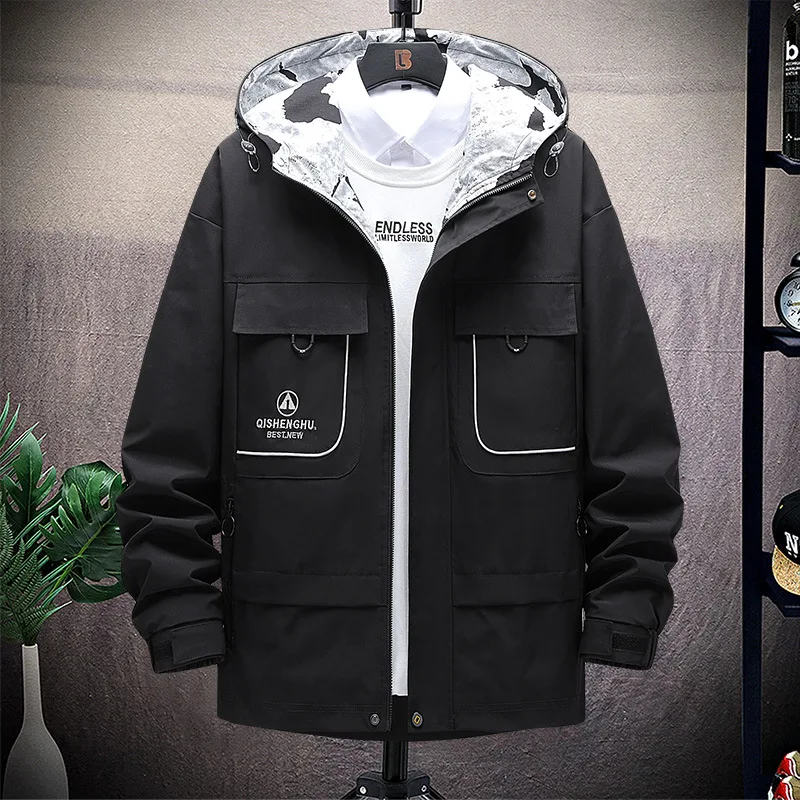 

2020 New Style MEN'S Jacket Korean-style Youth Casual Fashion Hooded Workwear Coat Popular Brand Spring Handsome Men'S Wear