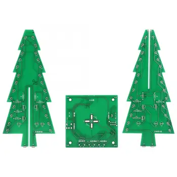 

Colorful DIY LED Flash Light Stereo Christmas Tree MP3 Music Electronic Production Kit