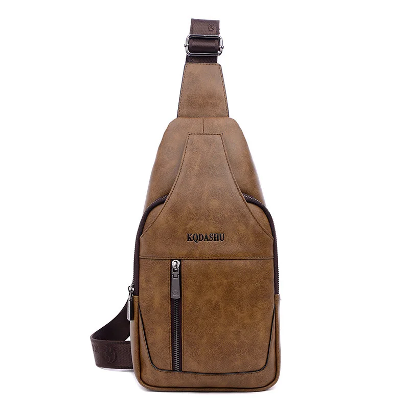

Korean-style Trend Chest Pack Street Horse Leather Fashion Casual Chest Bag Men Wallet
