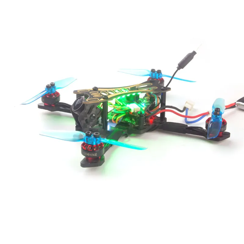 Горячая Распродажа, Novice-II 1-2S 2,5 дюймов FPV гоночный Дрон RTF Fly more w/WT8 2,4G передатчик 5,8 Ghz 40CH VR009 очки Режим 2