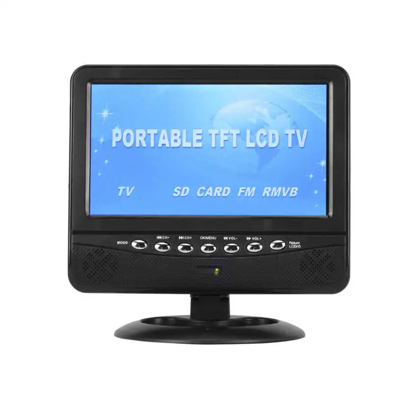 7.5 Inch Portable Car Analog Player Monitor LCD HD TV EU Plug 100-240V | Электроника