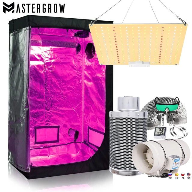 Coltiva la tenda Grow box 1000W Quantum coltiva lo spettro completo Kit Led  Set PPFD alto