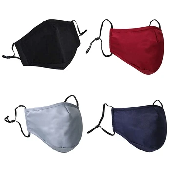 

1Pcs Face Mouth Mask Cotton PM2.5 Adult Mask Can Put Replacement Filters Washable Reusable Anti Dust Face Mask