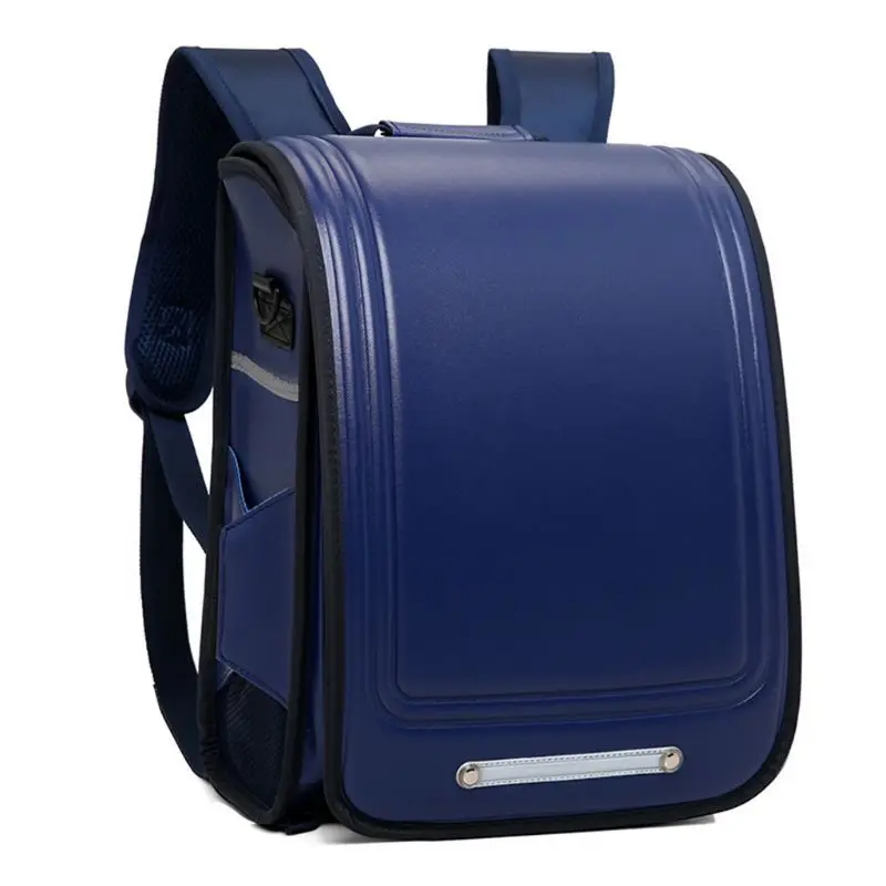 Классический японский стиль, детский рюкзак из искусственной кожи, вместительная школьная сумка для путешествий, рюкзак для мальчиков и девочек - Цвет: 2