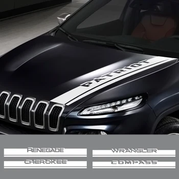 

Car Hood Sticker For Jeep Renegade Wrangler JK Rubicon Cherokee Patriot Trail Hawk Compass Liberty Commander Auto Accessories