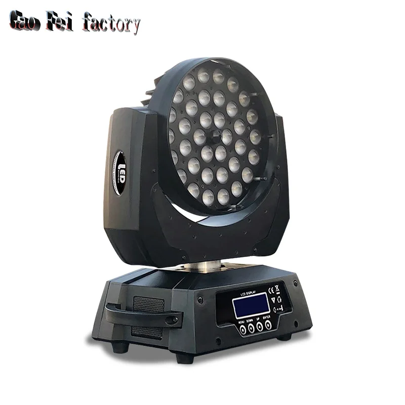 Сценический свет dj диско свет 36X12W СИД moving головной с новой уникальной технологией рассеивания света квадрат RGBW 4 в 1 СИД moving головной масштабирующие светильники dj