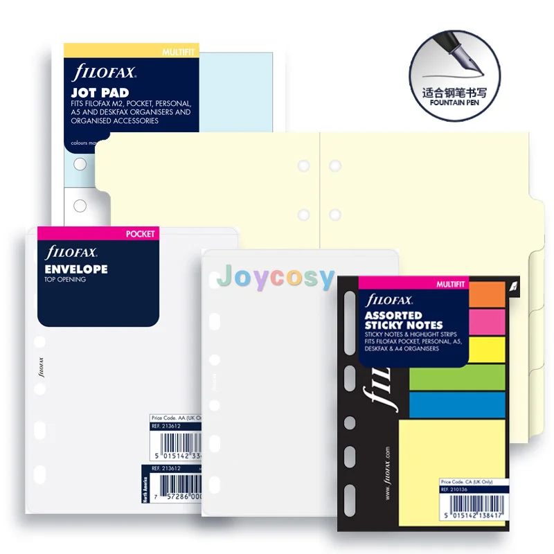 filofax pocket A7 pages & parts, Ruled Fashion Colored Paper, To Do List, Name/Address paper, for Filofax Notebook/Planner