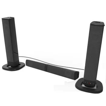 

2 in 1 Bluetooth Separable Soundbar Built-in Subwoofer Home Theater Wireless TV 3D Surround Sound 20W Speakers