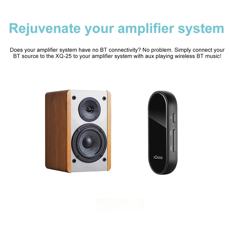 XDUOO XQ 25 Portable Bluetooth 5 0 AptX Headphone Amplifier ES9118 DAC NFC Pairing HiFi Amp Noise Reduction Microphone