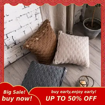 

MIHE Geometric knitting Pillowcase 45x45 60x60cm Decorative Bedding Use Home Textile 35x65cm Pillow Cover B-BZT16