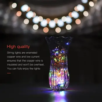 

33Ft/10M Remote Control Led String Lights Copper Wire Flexible Outdoor Lights For Christmas Wedding Decoration Waterproof