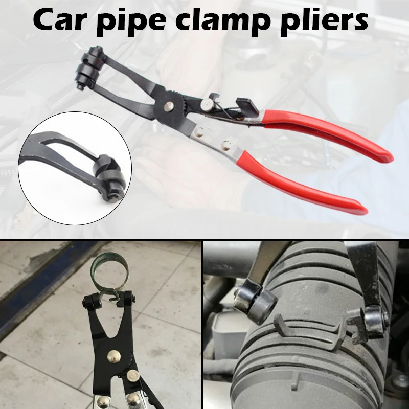 1pcs Auto Hose Clamp Plier Set Car Angled Clip Plier Tube Bundle Removal Repair Tool Heavy Duty