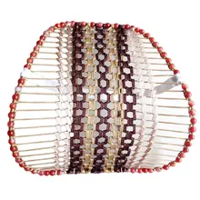 Ручной работы Нефритовая бусина для спинки сиденья поясничная поддержка подушка поясная поддержка для автомобиля подушка для офисного стула массажер 38 см х 40 см автомобильный детектор