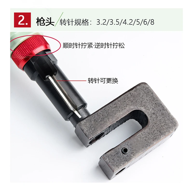 Powerful Pneumatic Puncher Metal SS Advertising Luminous Word Air Eyelet Tool Hole Punching Machine Perforation 3mm-8mm