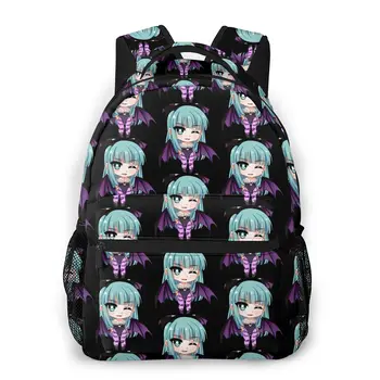 

Darkstalkers School Bags Morrigan Aensland Chibi Beautiful backpack for Men Women