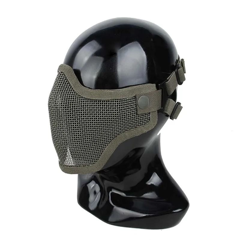 TMC Tactical V1 Страйк стальная сетка половина маска для лица CS игра камуфляжная маска Нижняя Маска Защитная маска