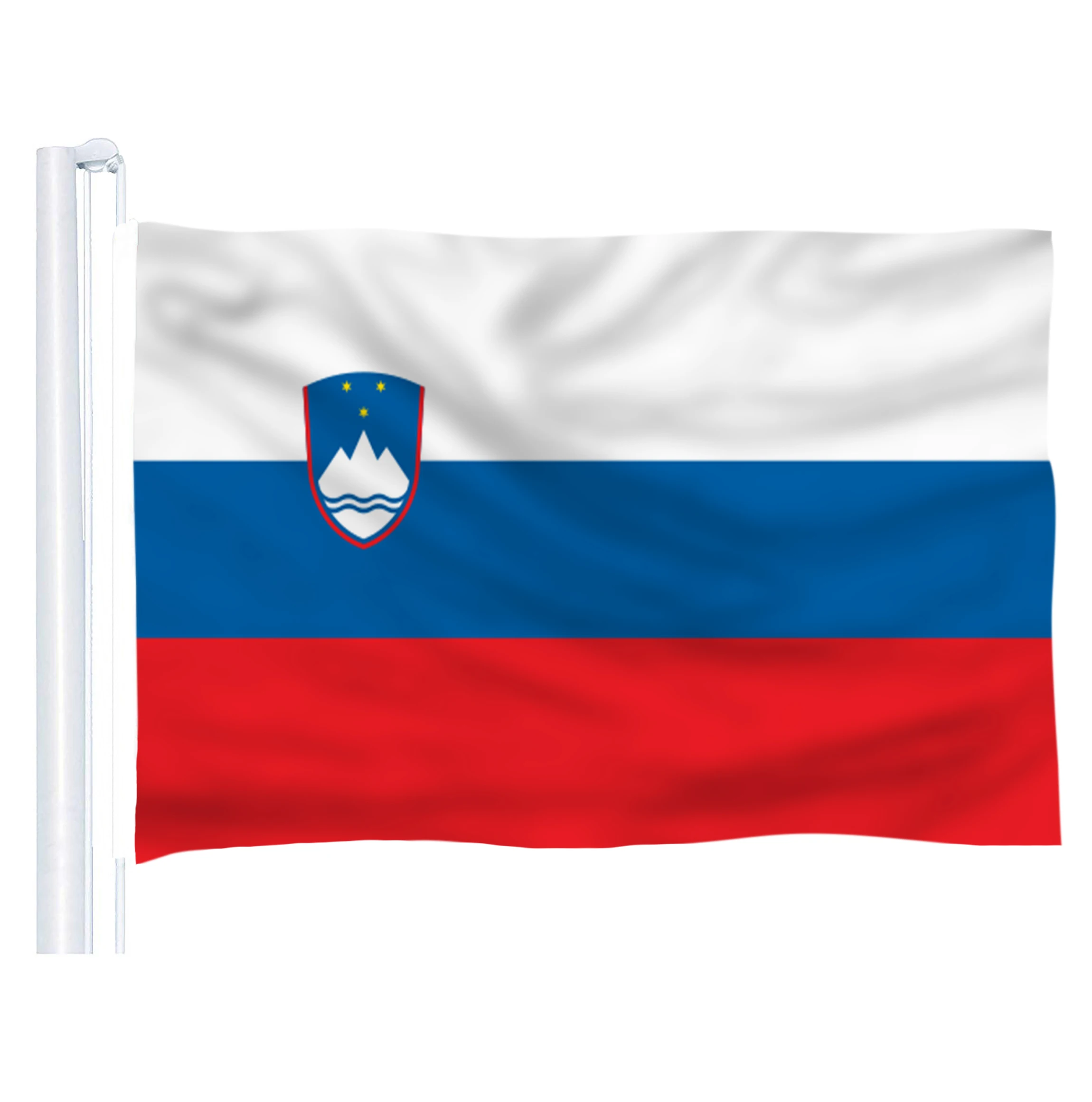

DFLIVE Slovenia Country Flag 3x5 FT Printed Polyester Fly 90x150 CM Slovenian SL National Banner