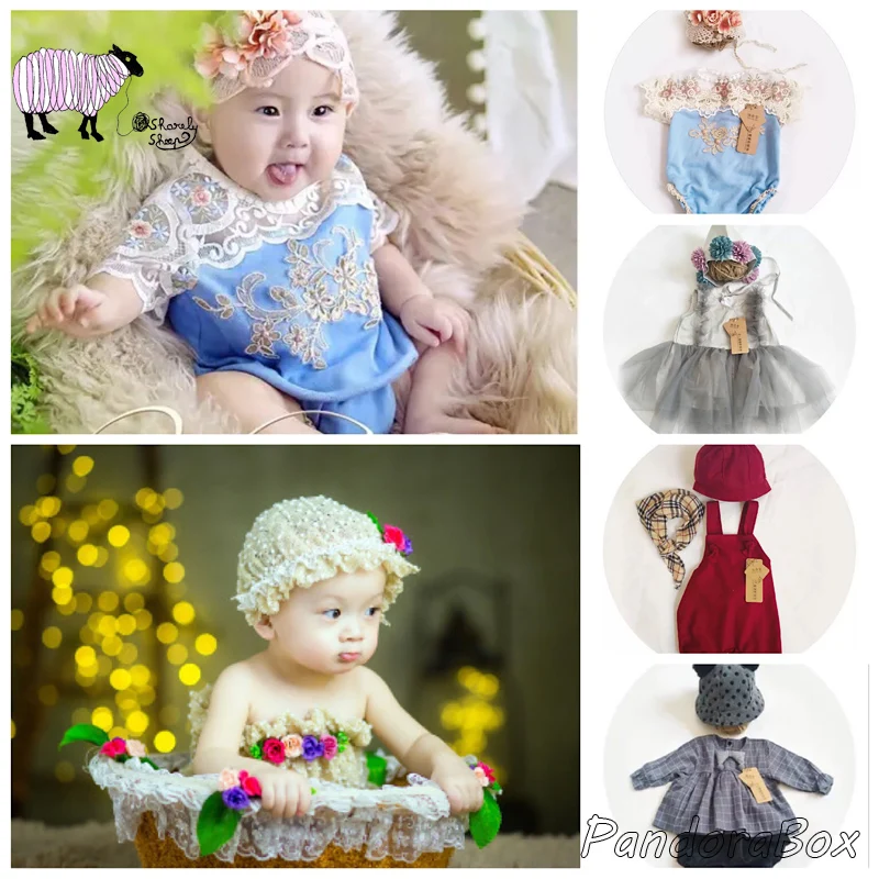 Шапка для фотосессии и комбинезоны маленьких мальчиков девочек | Детская одежда