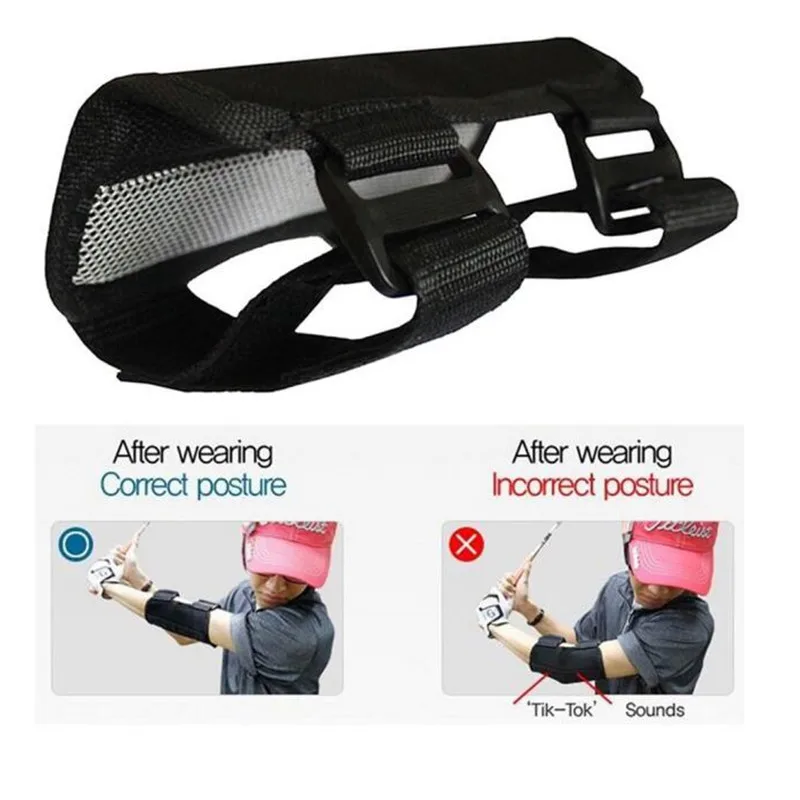 Golf Swing Trainer Aids Elbow Correction Brace Straight Arm Corrector