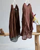 Women Loose V Neck Linen Tops Blouse Shirt Female Vintage Irregular Length Flax Shirt Tops Ladies Blouse 1