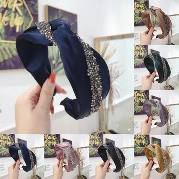 

Hairband Hair Knotted Hair Band For Women Headbands New Arrival Top Knot Turban Vintage Elastic 1pcs J#