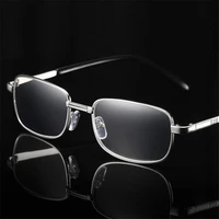 NYWOOH Real Glass Lens Reading Glasses Men Women Square Full Frame Presbyopic Glasses Anti-Scratch Diopter Eyewear +1.5 2.0 2.5 2
