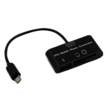 

USB Connection Kit HUB SD Micro-SD Card Reader Adapter For OTG Mobile Phone