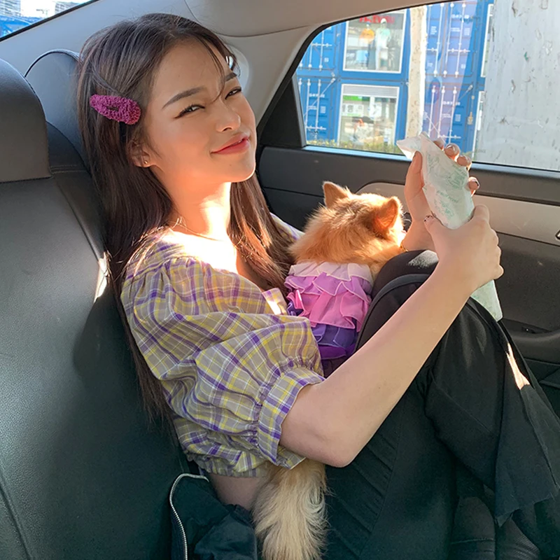 Сексуальный короткий клетчатый топ на шнуровке желтая клетчатая рубашка летняя