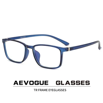 

AEVOGUE Eyeglasses Men Anti Blue Light Blocking Reduces Anti-break leg TR90 Frame Clear Lens Unisex Glasses UV400 AE0719