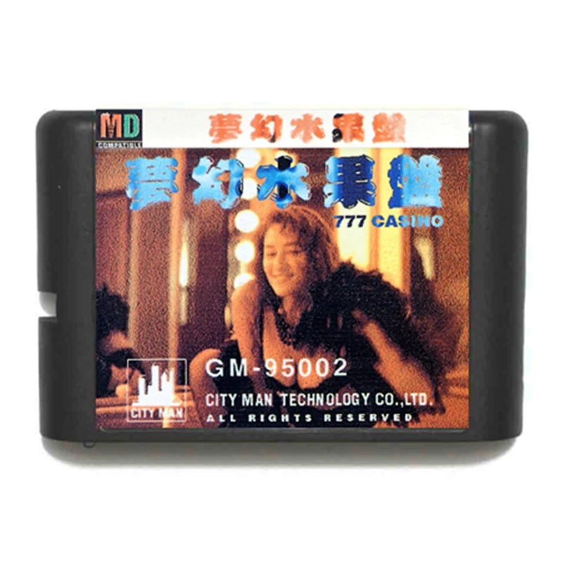 16-битная игровая карта Meng Huan Shui Guo Pan 777 для казино Sega Mega Drive Genesis | Электроника