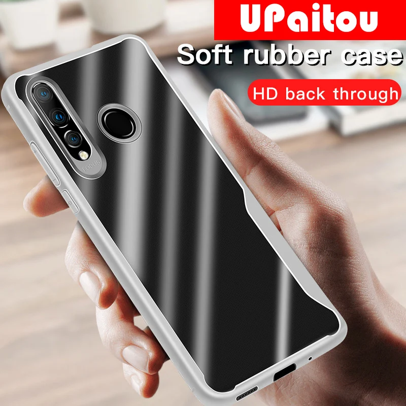 UPaitou Plain Case for iPhone SE 2020 X XS XR Max 8 7 7G Plus Bumper Soft Transparent TPU Silicon Cover For Apple | Мобильные