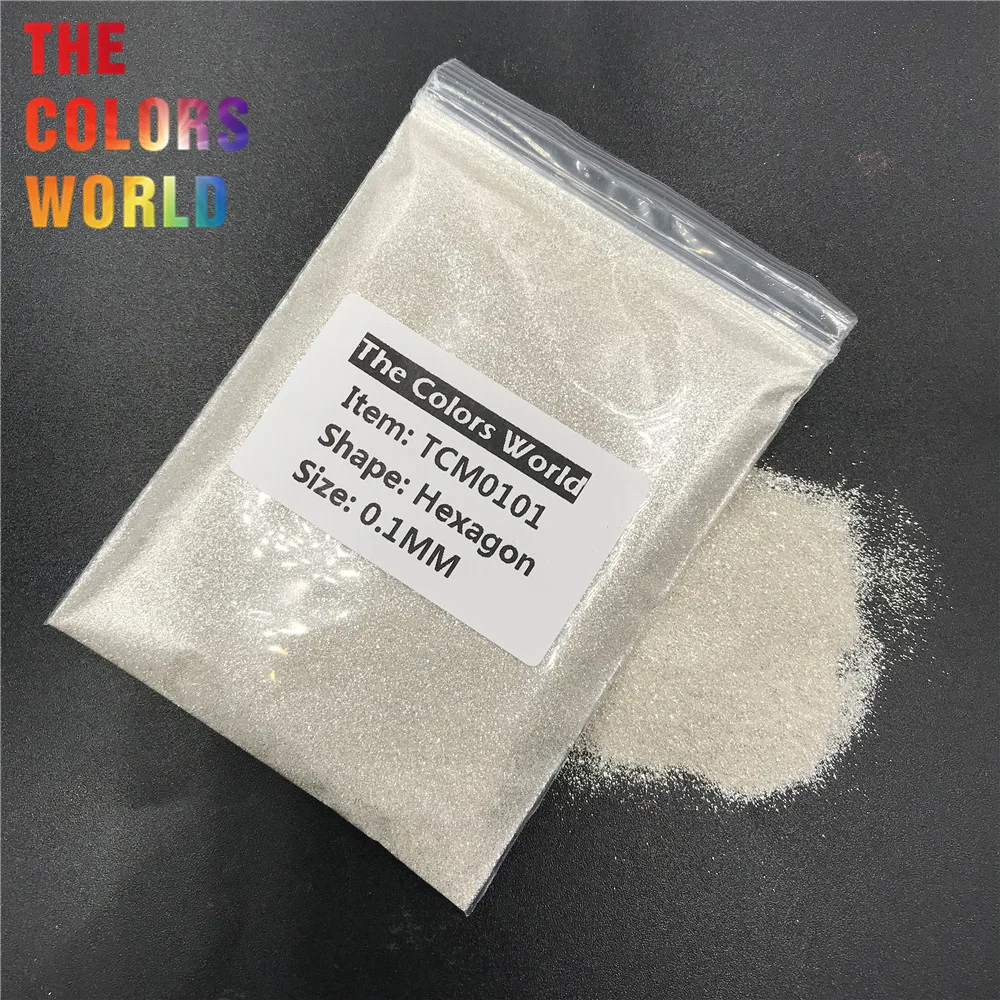 Kaufen TCM0101 Sterling Silber Farbe Metallic Glanz Hexagon Form Nagel Glitter Nail art Dekoration Make Up Körper Glitter Handarbeit DIY