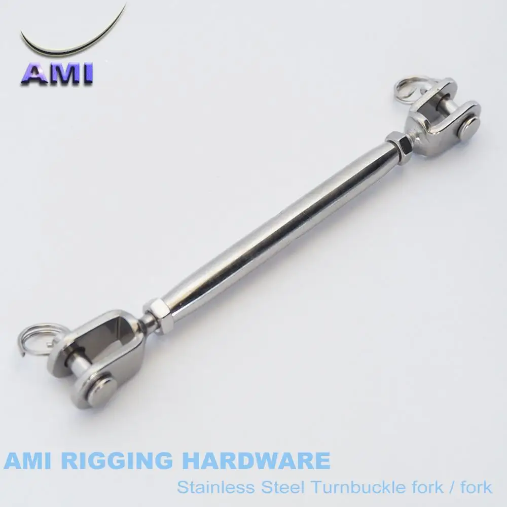 Wire Rope Rigging Screw Stainless Steel Closed Body Turnbuckle Jaw Jaw 