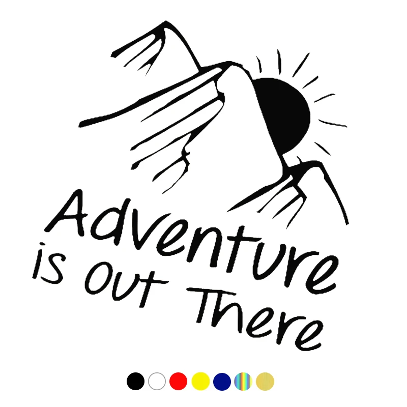 

CS-1767# Black Transparent Adventure is out there funny car sticker waterproof vinyl decal for auto styling