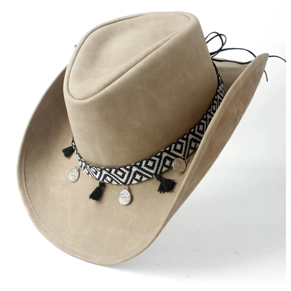 Новая зимняя шапка Модная Кожаная для мужчин и женщин кожаная лента с большими