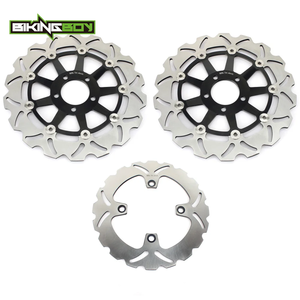 BIKINGBOY для KAWASAKI ZR-7 99-05 ZR-7S ввиде горшка 01-05 ZZR 600 93-07 ZR 550 Зефир 90-01 ZX400R 89-90 спереди и сзади тормозные диски роторы