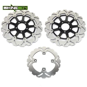 

BIKINGBOY For KAWASAKI ZR-7 99-05 ZR-7S 01-05 ZZR 600 93-07 ZR 550 Zephyr 90-01 ZX400R 89-90 Front Rear Brake Discs Disks Rotors