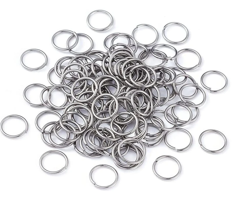 200/50pcs 4/5/6/7/8/9/10MM Stainless Steel Jump Rings & Split Ring For Jewelry Making DIY Jewelry Findings Jewelry Accessories