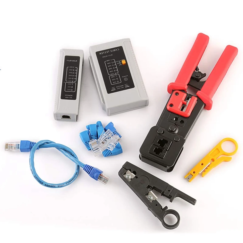RJ45 щипцы инструмент резак набор для RJ45/RJ12 6P 8P многофункциональный кабель Cat5 Cat5E Cat6