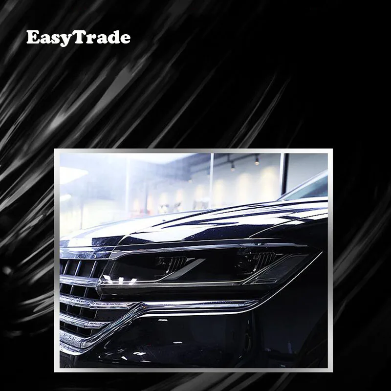 For Volkswagen VW Touareg 2019 2020 TPU Transparent Black Film Car Headlight Protective Film Anti-scratch Sticker Car Styling