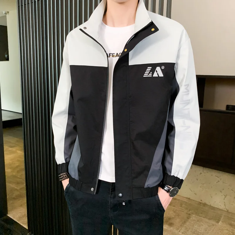 

2020 new autumn and winter coat casual men's spring loose handsome coat overalls jacket