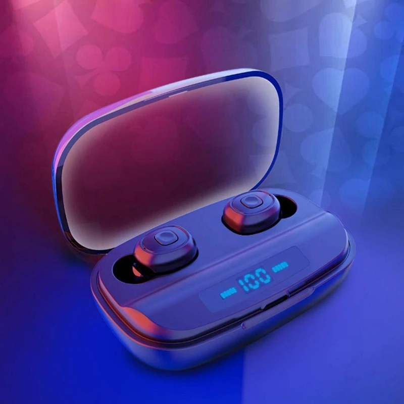 Stereo XI10S Double Ear with Digital Display Bluetooth Earphones TWS5 0 Mini Ear Wireless Headset Sports Bluetooth Headset