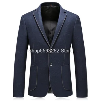 

Men Business Leisure Suit Young And Middle-aged Dad Pack Thicken Suit Coat Single West 8125