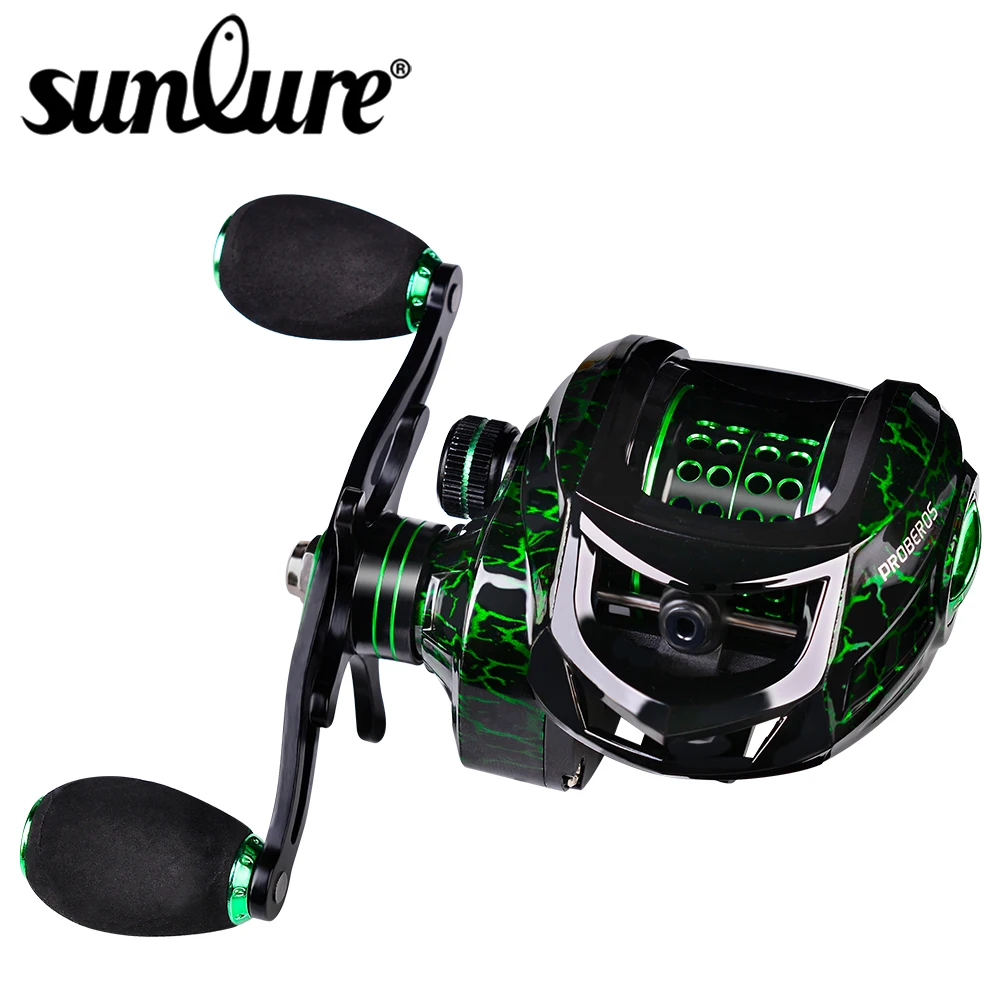 

Sunlure Fishing Reel 7.2:1 Gear Ratio Magnetic Brake System Carbon Fiber Fishing Wheel 10kg Max Drag Baitcasting Reel Pesca