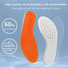

1pair Memory Foam Insoles For Shoes Sole Mesh Deodorant Breathable Cushion Running Insole For Feet Man Women Orthopedic Insoles